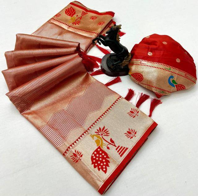 Malhar tissue paithani-vol-4 Saree wholesalers online